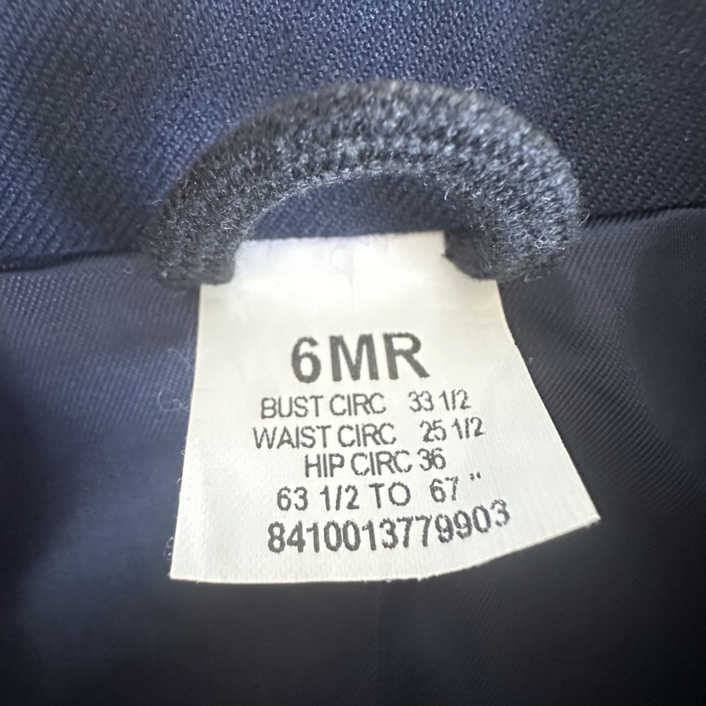 Maryland Clothing Womens Poly/Wool Serge AF Blue 1620 Uniform Coat Blazer Sz 6MR - Picture 5 of 10